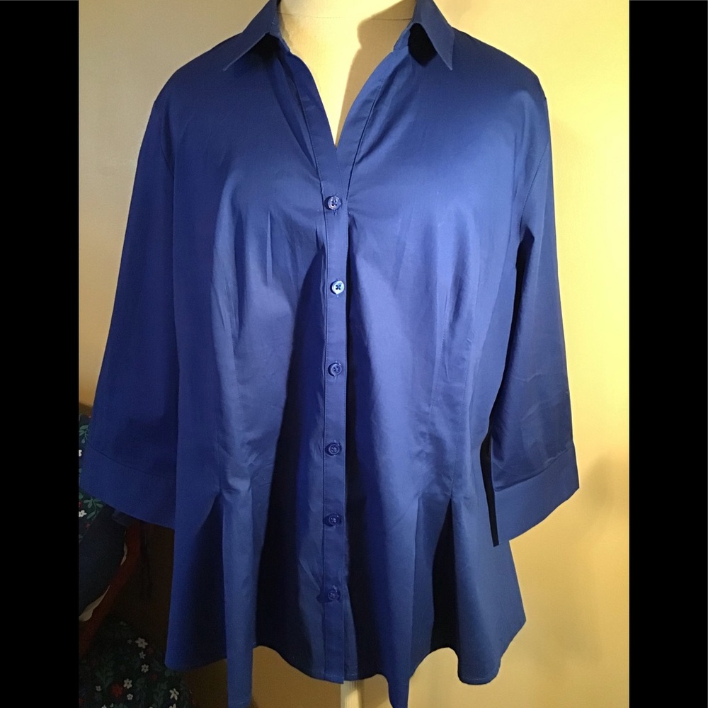 Women’s size XL Dana Bachman button down blouse/ top old money